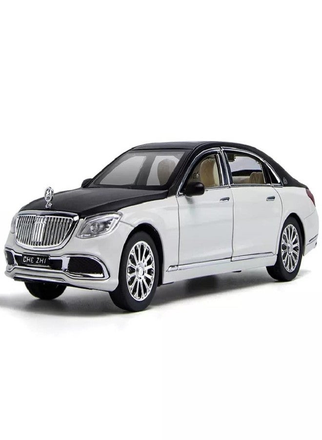 skyzone 1:22 Mercedes Benz Maybach Die-cast Metal car Toy Pullback Toy car for Kids Best Gifts Vehicle Toys for Kids Sound and Light Pull Back Cars Toys - Image 1